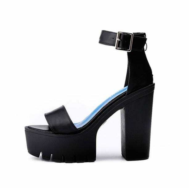 Chic Chunky High Heels for Grunge Style, Aesthetic Outfits & More