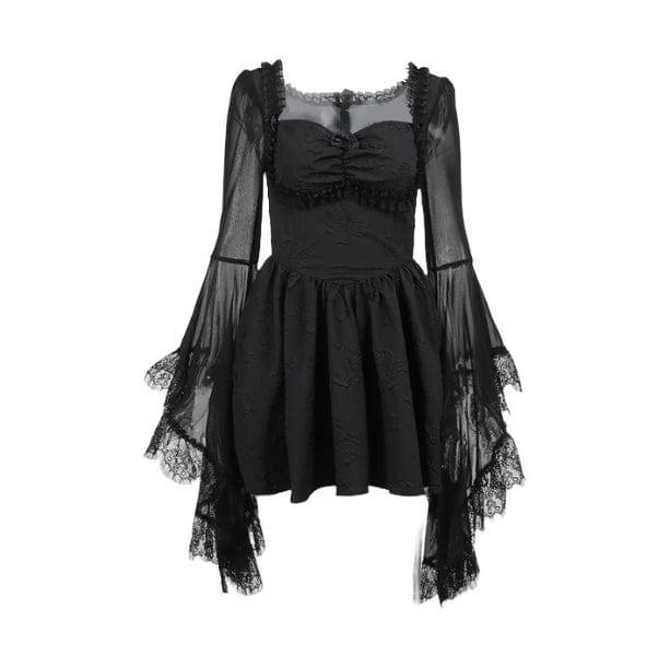 Dark Hour Mini Dress: Grunge Style Clothing with Gothic Aesthetic Vibes