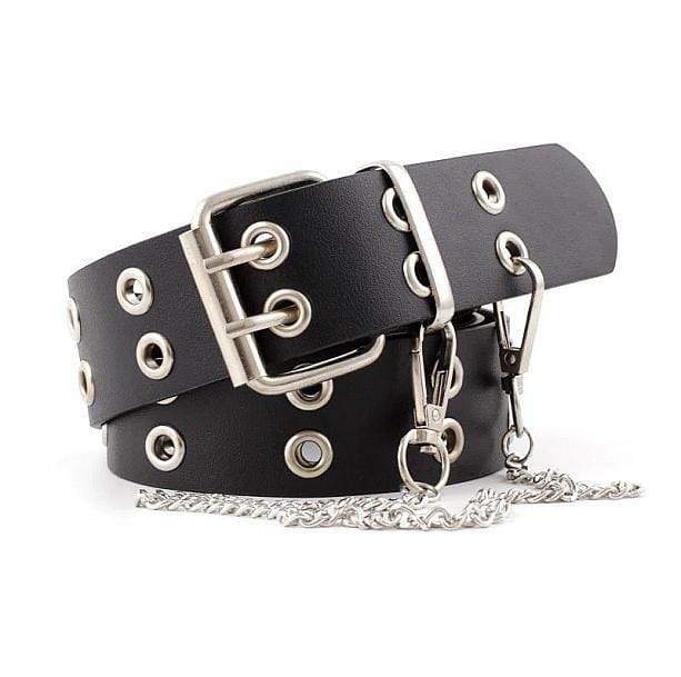 Double Hole Belt for Grunge Style Clothing & Aesthetic Outfits