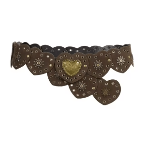 Fairycore Heart Buckle Belt for Aesthetic Outfits & Soft Girl Style