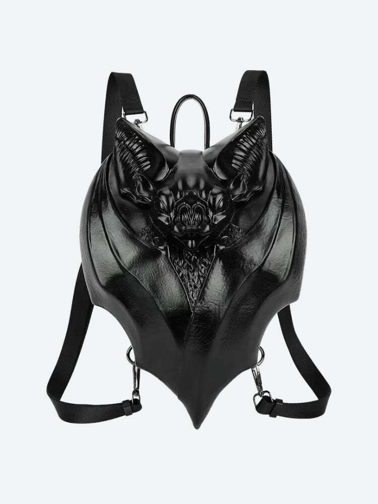 Goth Bat Backpack: Grunge Style, Aesthetic Clothing & Accessories