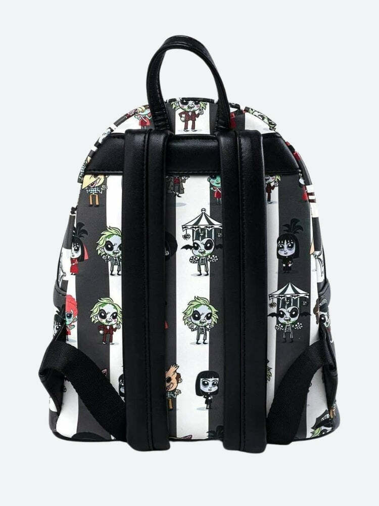 Goth Beetlejuice Backpack: Grunge Style, Aesthetic Fashion Essential