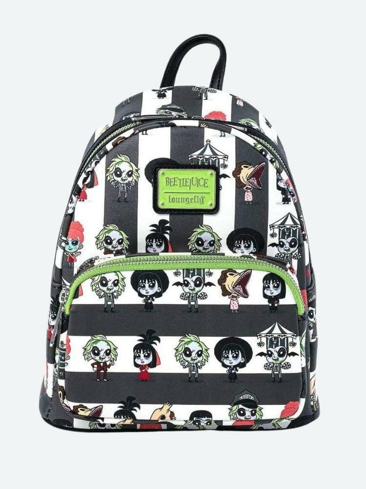 Goth Beetlejuice Backpack: Grunge Style, Aesthetic Fashion Essential