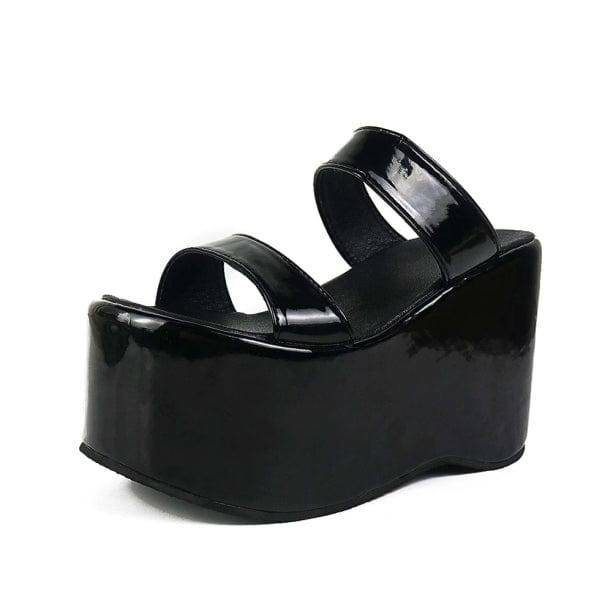 Grunge Style Aesthetic Platform Sandals for Soft Girl & Gothic Looks