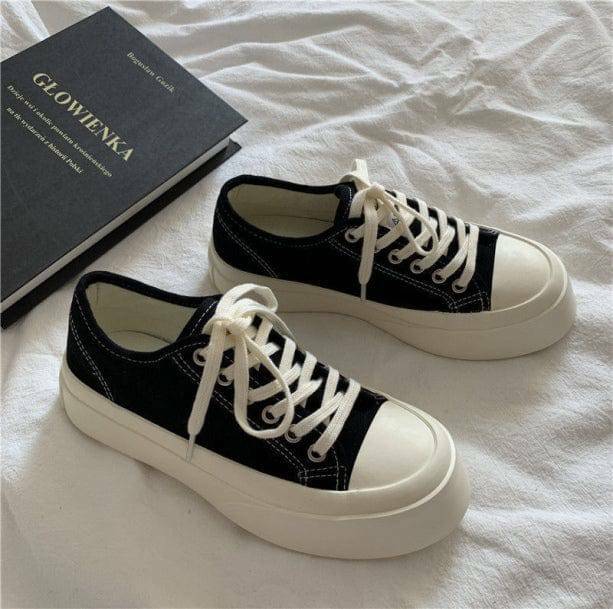 Grunge Style Aesthetic Platform Sneakers for Soft Girl & Gothic Looks