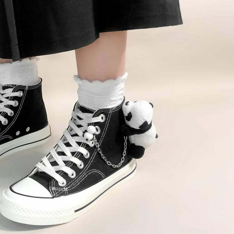 Grunge Style Clothing: Aesthetic Soft Girl Canvas Shoes for Unique Outfits