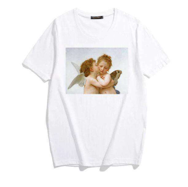 Grunge Style Clothing: Angel Kiss T-Shirt for Aesthetic Outfits