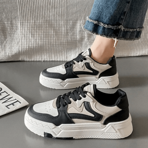 Grunge Style Clothing: Black & White Aesthetic Sneakers for Unique Outfits