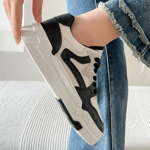 Grunge Style Clothing: Black & White Aesthetic Sneakers for Unique Outfits