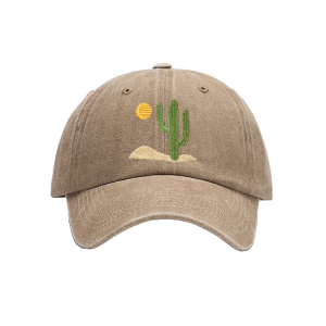 Grunge Style Clothing: Cactus Baseball Cap for Aesthetic Outfits