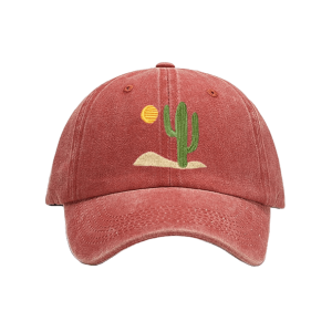 Grunge Style Clothing: Cactus Baseball Cap for Aesthetic Outfits