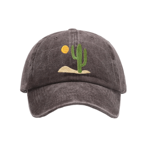 Grunge Style Clothing: Cactus Baseball Cap for Aesthetic Outfits