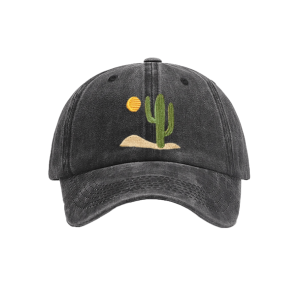 Grunge Style Clothing: Cactus Baseball Cap for Aesthetic Outfits