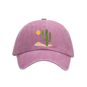 Grunge Style Clothing: Cactus Baseball Cap for Aesthetic Outfits