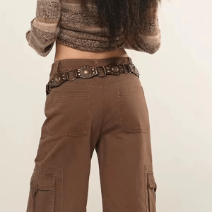 Grunge Style Clothing: Cowgirl Buckle Belt for Aesthetic Outfits