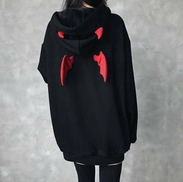 Grunge Style Clothing: Diablo Hoodie for Aesthetic Outfits & Soft Girl Vibes