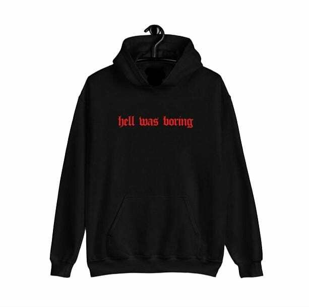 Grunge Style Clothing: Hell Was Boring Hoodie for Aesthetic Outfits