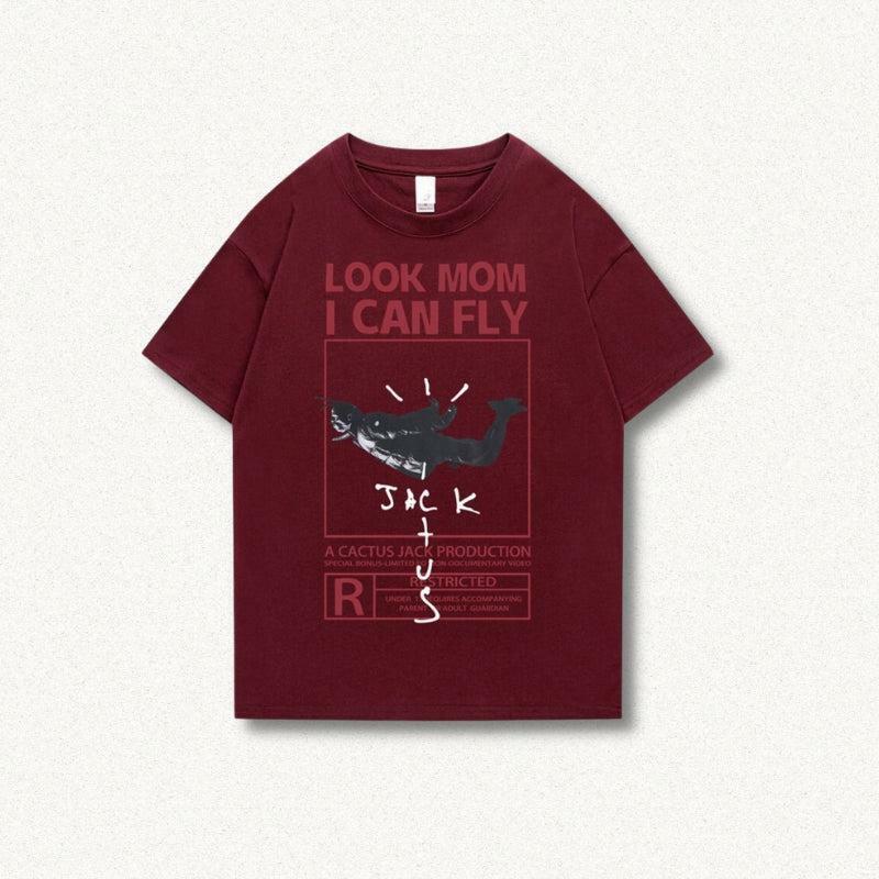 Grunge Style Clothing: Look Mom I Can Fly Tee for Aesthetic Outfits