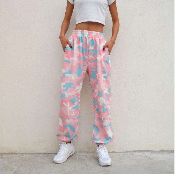 Grunge Style Clothing: Pink Camouflage Pants for Aesthetic Outfits