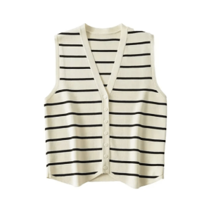 Grunge Style Cropped Sweater Vest - Aesthetic Backless Top for Soft Girls