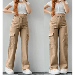 Grunge Style High Waist Cargo Pants - Aesthetic Soft Girl & Goth Fashion