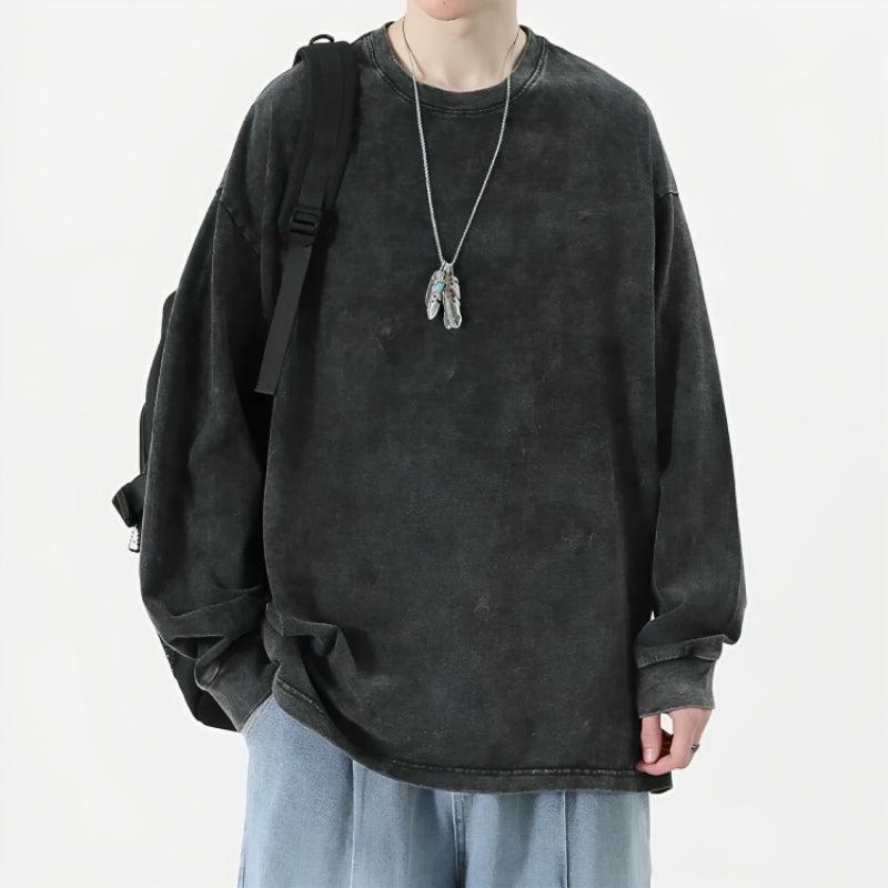 Grunge Style Oversized Distressed Tee - Aesthetic Soft Girl Essential