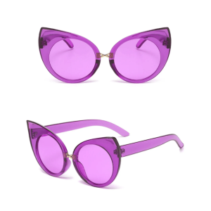 Grunge Style Oversized Kitty Sunglasses for Aesthetic Outfits