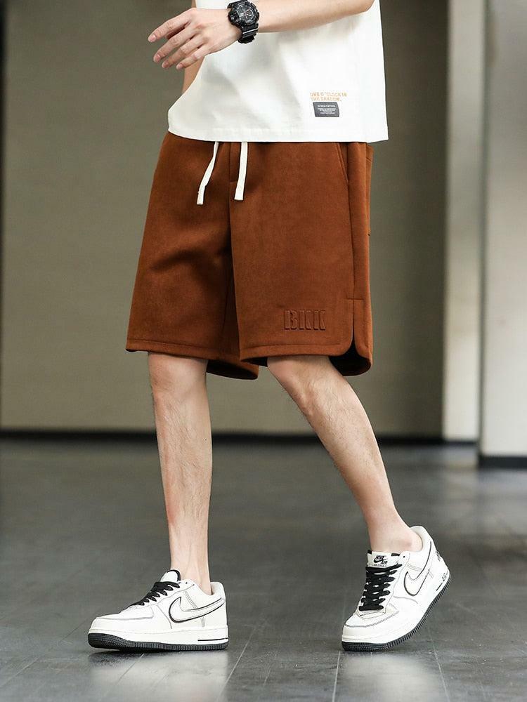 Grunge Style Oversized Sweatshorts with Drawstring Waist for Aesthetic Outfits