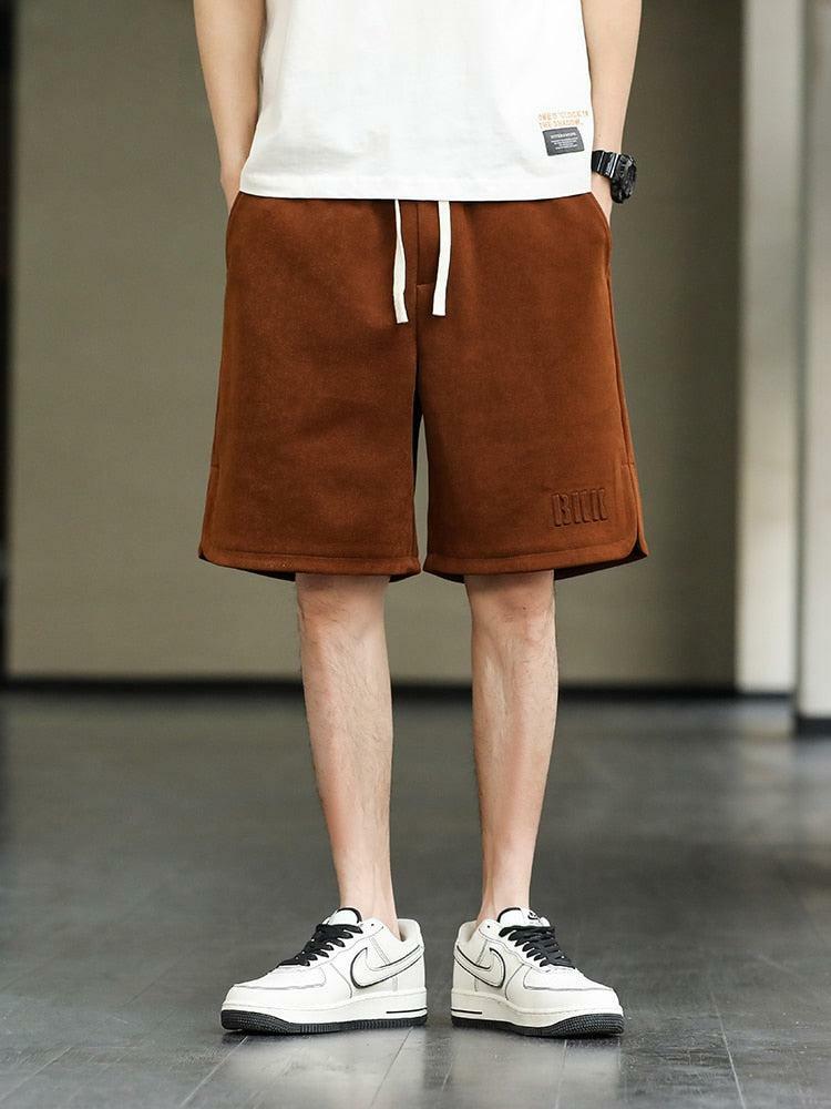 Grunge Style Oversized Sweatshorts with Drawstring Waist for Aesthetic Outfits