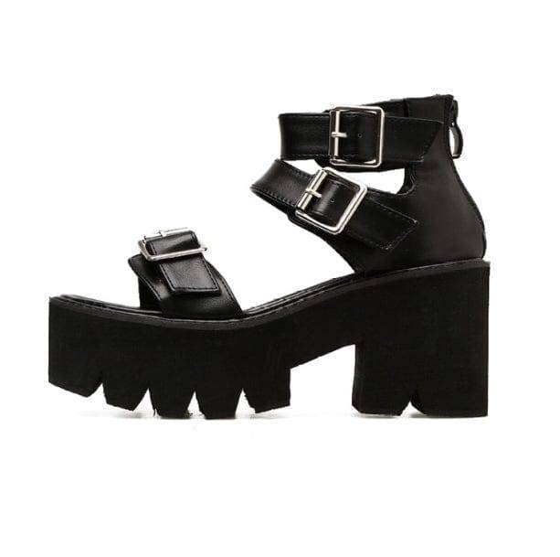 Grunge Style Sandals: Aesthetic Footwear for Soft Girl & Gothic Looks