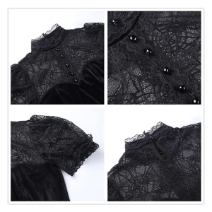 Grunge Style Spider Web Crop Top - Aesthetic Backless Gothic Fashion