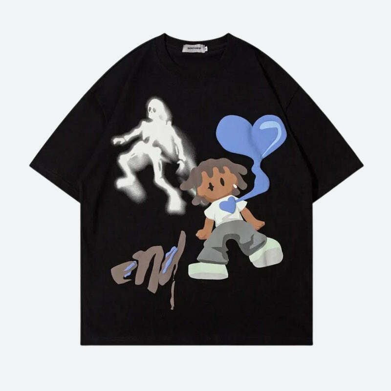 Heartless Boy Tee: Grunge Style Clothing & Aesthetic Outfits