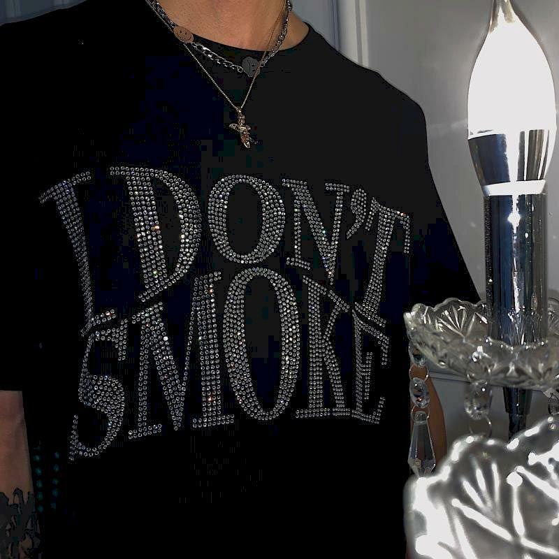 I Don't Smoke Tee - Grunge Style Clothing for Aesthetic Outfits