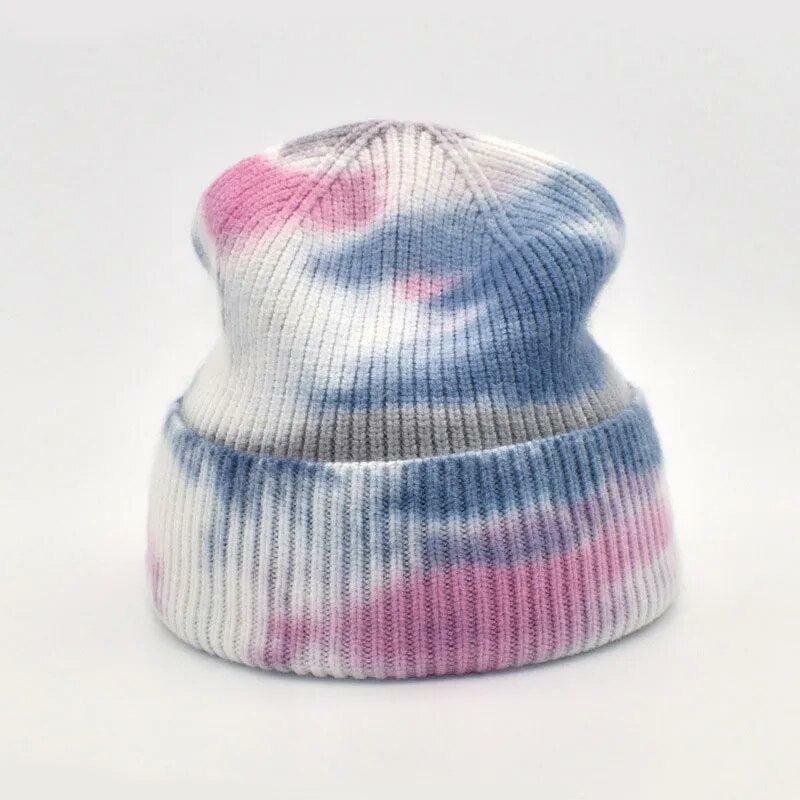 Indie Tie Dye Beanie - Grunge Style Aesthetic Accessory for Unique Outfits