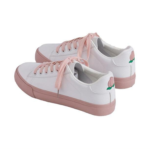 Just Peachy Grunge Style Sneakers for Aesthetic Outfits & Soft Girl Looks