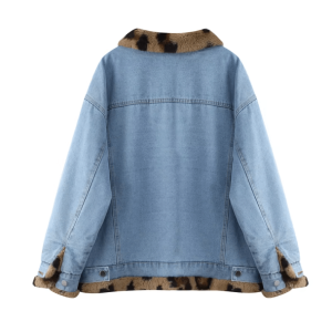 Leopard Print Reversible Jacket - Grunge Style Aesthetic Outerwear