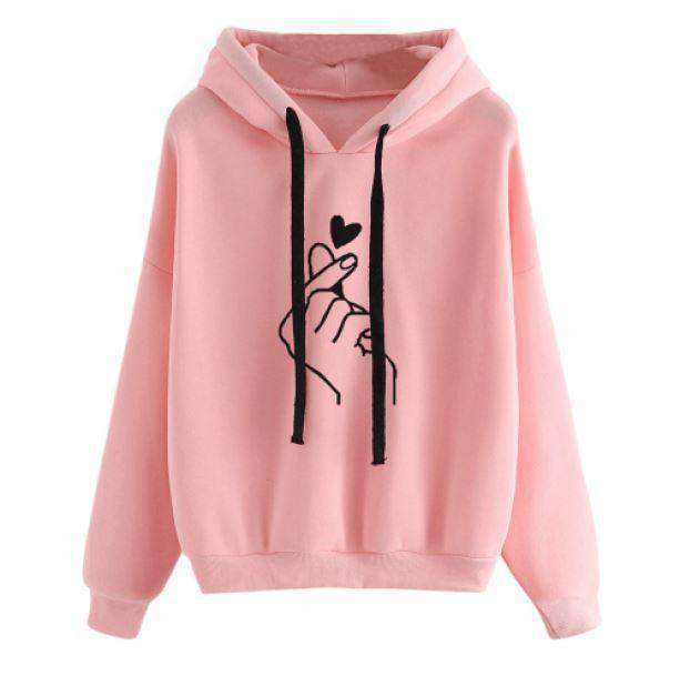 Love In Your Hand Hoodie - Grunge Style, Aesthetic Outfits & Soft Girl Vibes