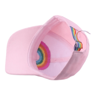 Rainbow Plush Baseball Cap - Trendy Grunge Style Aesthetic Accessory