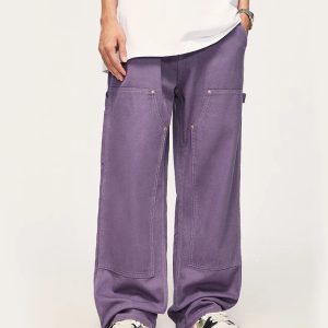 Soft Boy Pocket Pants: Grunge Style Clothing for Aesthetic Outfits