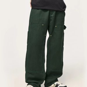 Soft Boy Pocket Pants: Grunge Style Clothing for Aesthetic Outfits