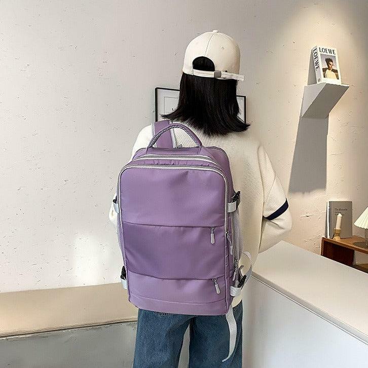 Soft Girl Aesthetic Backpack with Hidden Pockets for Stylish Travel