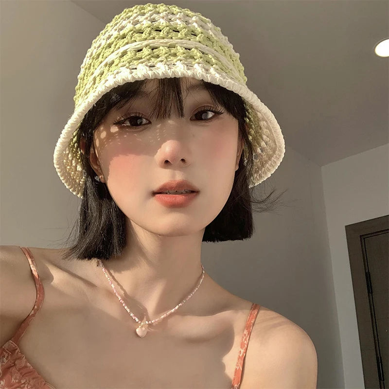 Soft Girl Aesthetic Summer Bucket Hat - Trendy Grunge Style Accessory