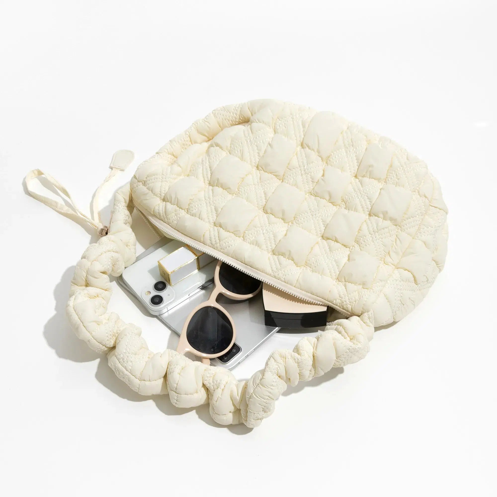 Soft Girl Quilted Bubble Shoulder Bag - Aesthetic Fashion Essential