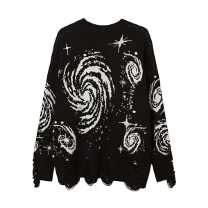 Starry Sky Grunge Style Cropped Sweater Vest - Aesthetic Outfit Essential