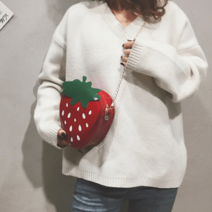 Strawberry Handbag: Cute Aesthetic Accessory for Soft Girl & Grunge Styles