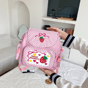 Strawberry Milk Backpack: Aesthetic Grunge Style for Soft Girl Outfits