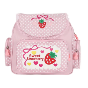 Strawberry Milk Backpack: Aesthetic Grunge Style for Soft Girl Outfits