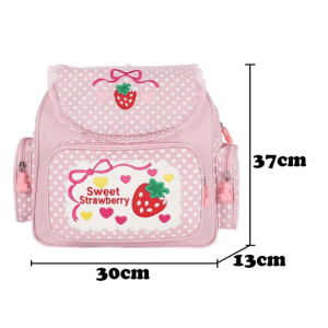 Strawberry Milk Backpack: Aesthetic Grunge Style for Soft Girl Outfits