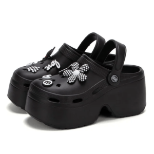 Trendy Aesthetic Platform Crocs for Grunge, Soft Girl, and Gothic Styles