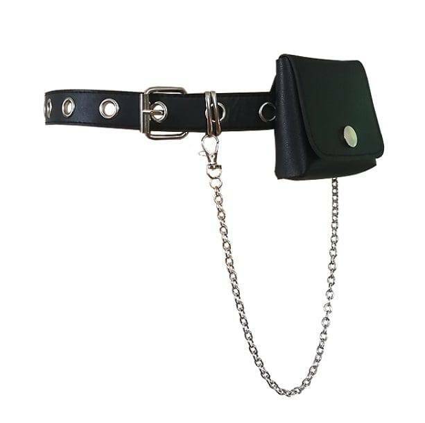 Trendy Aesthetic Waist Bag for Grunge, Gothic, and Soft Girl Styles